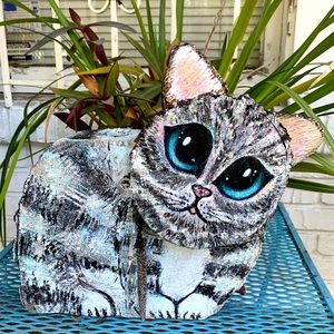 Big beautiful handmade cat